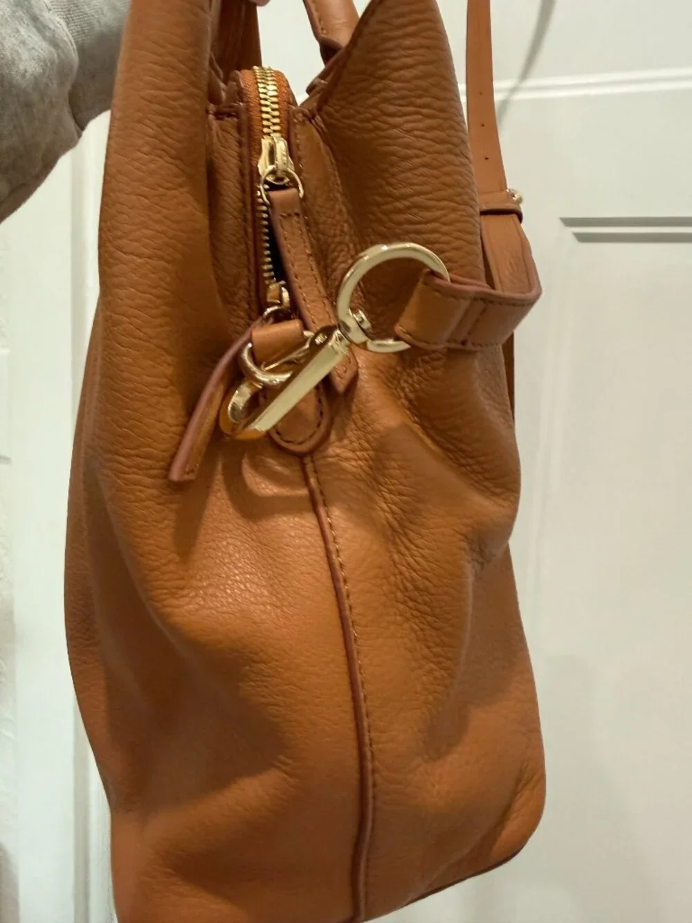 Leather Carryall / Work tote Handbag